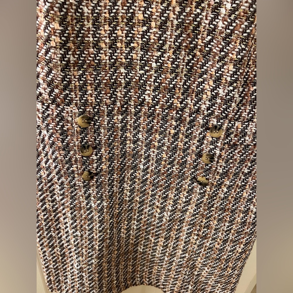 Ann Taylor Black and Brown Tweed Mini Dress - Picture 4 of 6